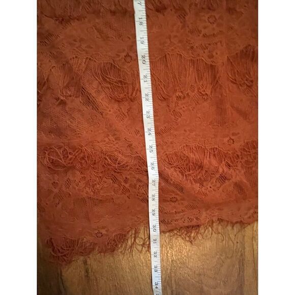 Lush womens rust layered fringe dress XS - Picture 11 of 16